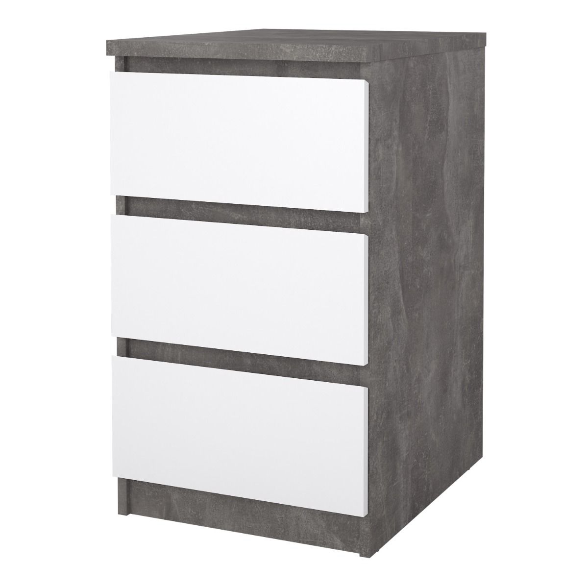Naia Bedside Table 3 Drawers