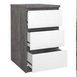 Naia Bedside Table 3 Drawers