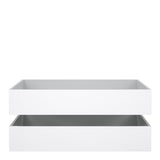 Naia Underbed Drawers Set in White High Gloss