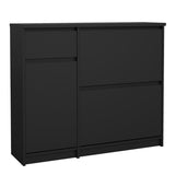 Naia Shoe Cabinet with 2 Flip Down Doors 1 Door and 1 Drawer