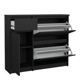 Naia Shoe Cabinet with 2 Flip Down Doors 1 Door and 1 Drawer