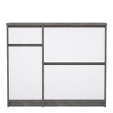 Naia Shoe Cabinet with 2 Flip Down Doors 1 Door and 1 Drawer
