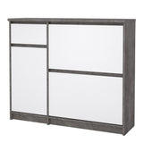 Naia Shoe Cabinet with 2 Flip Down Doors 1 Door and 1 Drawer