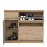 Naia Shoe Cabinet with 2 Flip Down Doors 1 Door and 1 Drawer