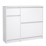 Naia Shoe Cabinet with 2 Flip Down Doors 1 Door and 1 Drawer