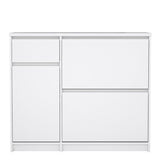Naia Shoe Cabinet with 2 Flip Down Doors 1 Door and 1 Drawer