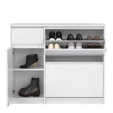 Naia Shoe Cabinet with 2 Flip Down Doors 1 Door and 1 Drawer