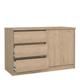 Naia Storage Unit with 1 Sliding Door and 3 Drawers