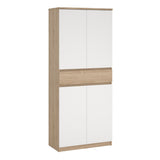 Naia Tall Shoe Cabinet with 4 Doors and 1 Drawer