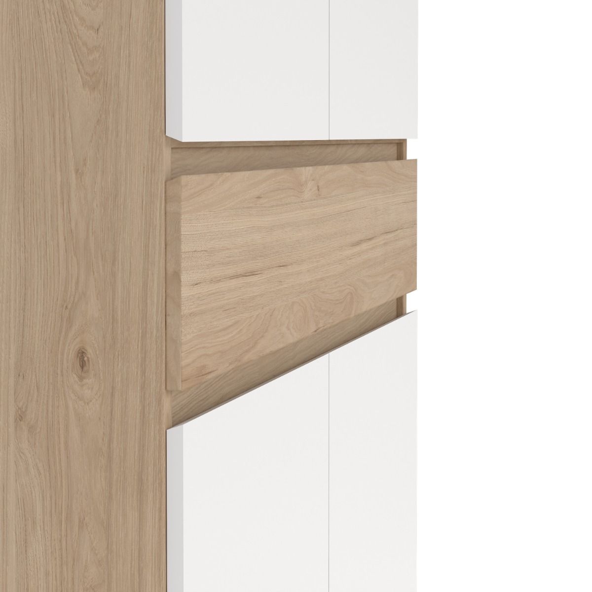 Naia Tall Shoe Cabinet with 4 Doors and 1 Drawer