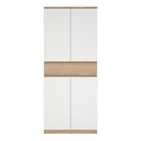 Naia Tall Shoe Cabinet with 4 Doors and 1 Drawer