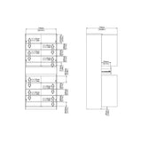 Naia Tall Shoe Cabinet with 4 Doors and 1 Drawer