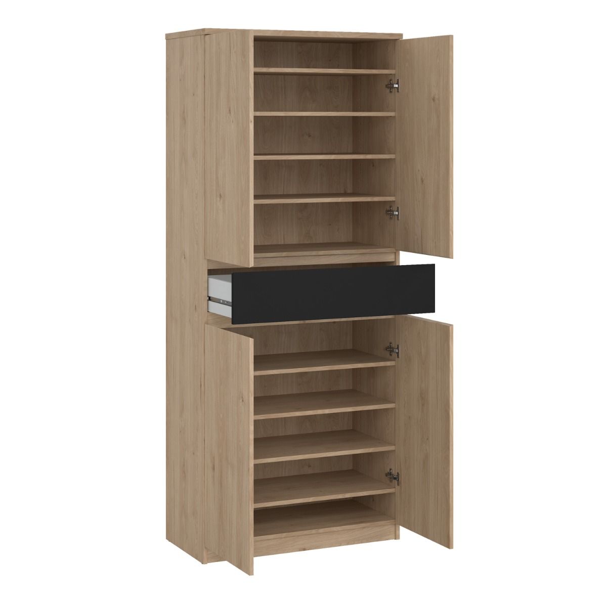 Naia Tall Shoe Cabinet with 4 Doors and 1 Drawer