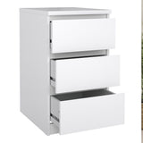 Naia 3 Piece Bedroom Package in White High Gloss