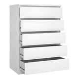 Naia 3 Piece Bedroom Package in White High Gloss
