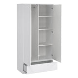 Naia 3 Piece Bedroom Package in White High Gloss