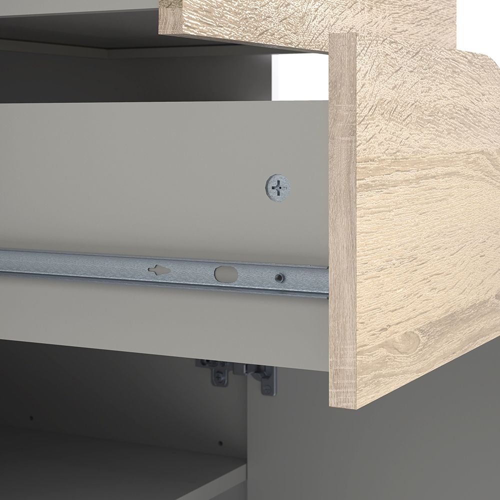 Oslo TV Unit Wide 2 Drawers 4 Shelves