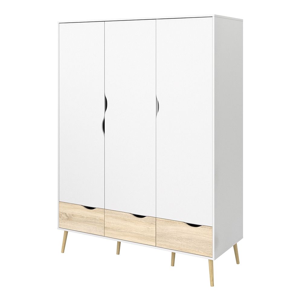 Oslo Wardrobe 3 Doors 3 Drawers