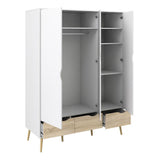 Oslo Wardrobe 3 Doors 3 Drawers