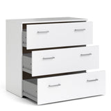Space Package - Bedside 1 Drawer + Chest of 3 Drawers + Wardrobe with 2 Doors