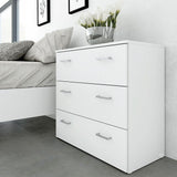 Space Package - Bedside 1 Drawer + Chest of 3 Drawers + Wardrobe with 2 Doors