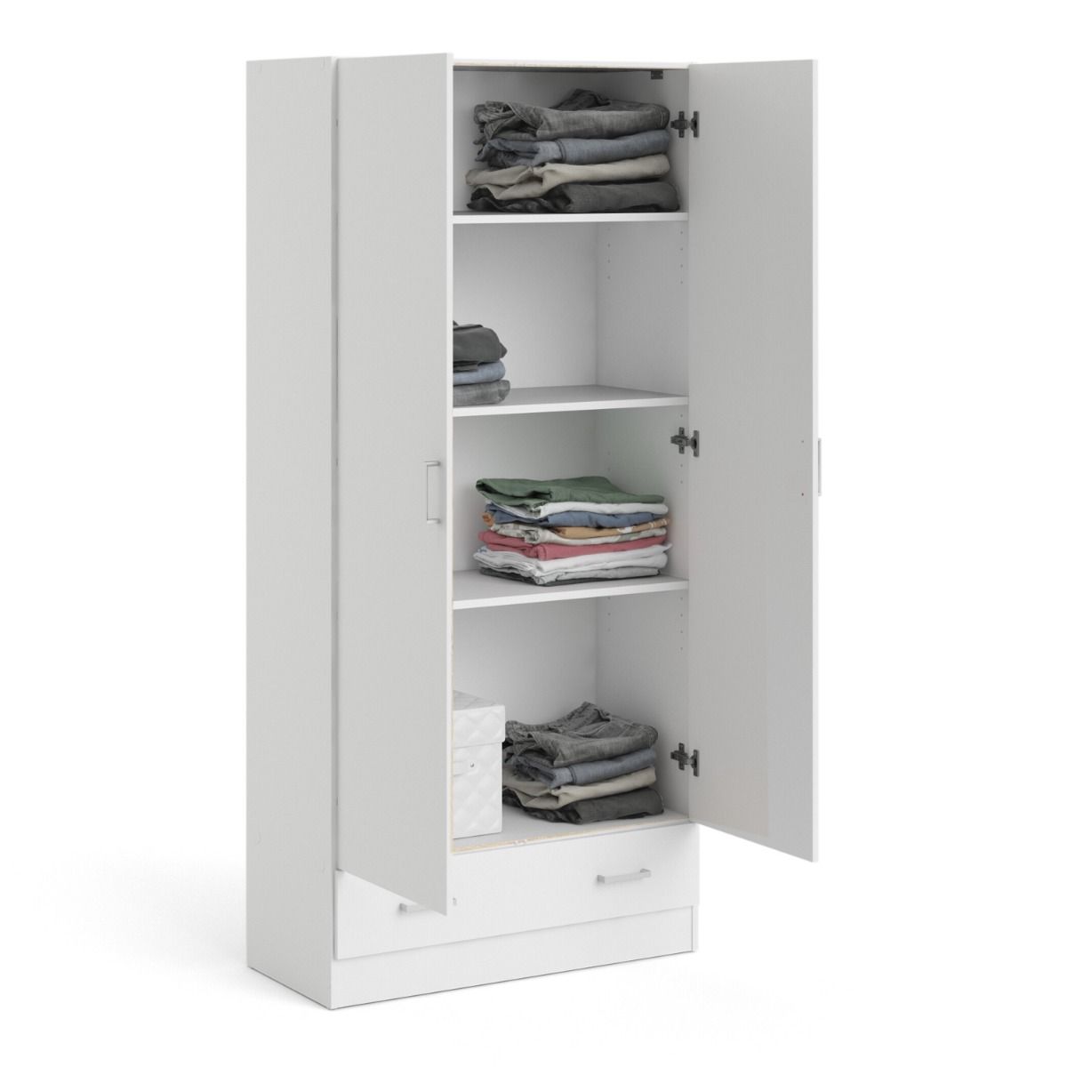 Space Wardrobe with 2 Doors + 1 Drawer
