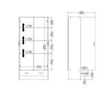 Space Wardrobe with 2 Doors + 1 Drawer