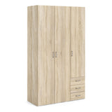 Space Wardrobe - 3 Doors 3 Drawers