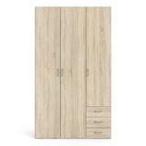 Space Wardrobe - 3 Doors 3 Drawers