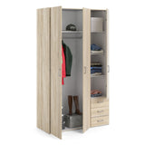 Space Wardrobe - 3 Doors 3 Drawers