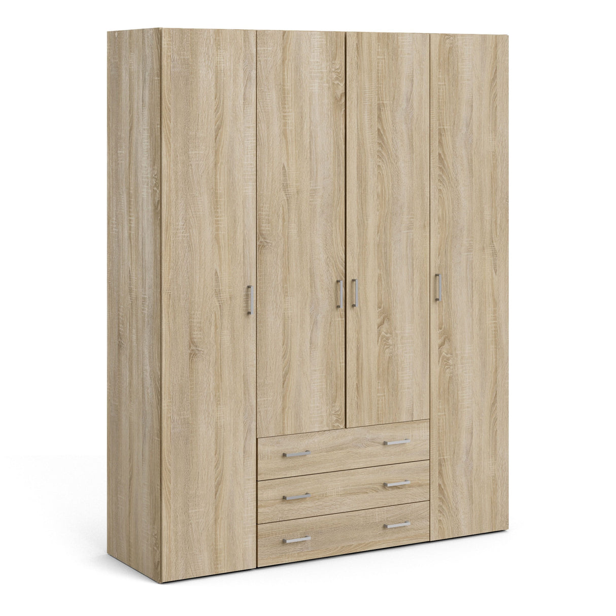 Space Wardrobe - 4 Doors 3 Drawers