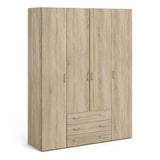 Space Wardrobe - 4 Doors 3 Drawers