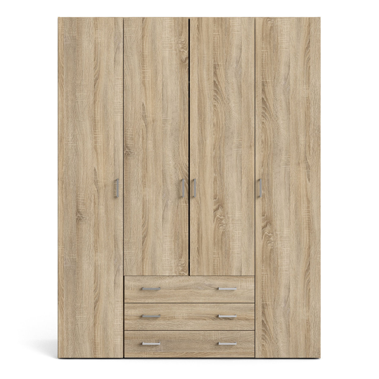 Space Wardrobe - 4 Doors 3 Drawers