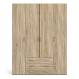 Space Wardrobe - 4 Doors 3 Drawers