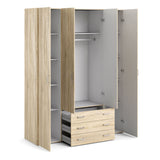Space Wardrobe - 4 Doors 3 Drawers