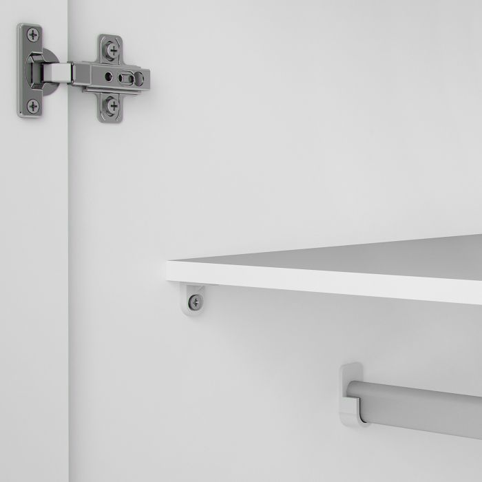 Space Wardrobe with 2 doors White
