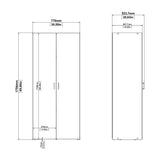 Space Wardrobe with 2 doors White