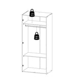Space Wardrobe with 2 doors White