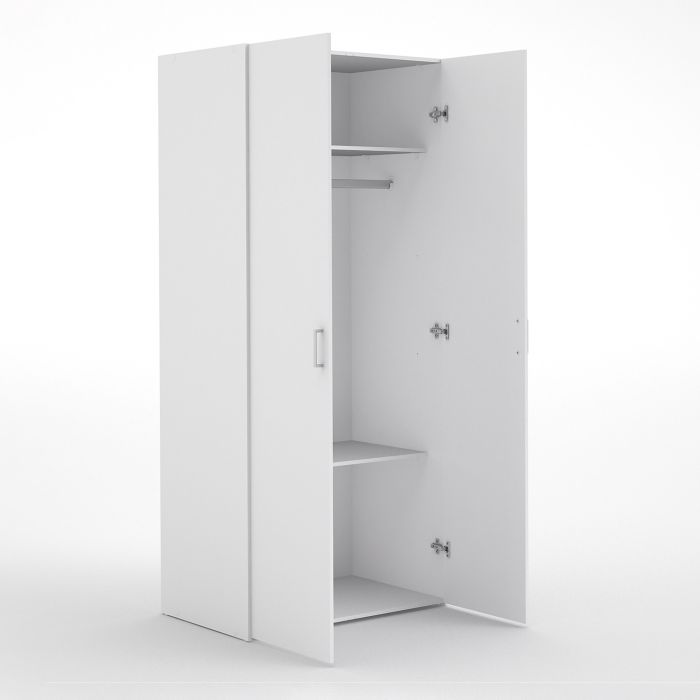 Space Wardrobe with 2 doors White