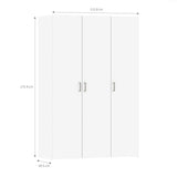 Space Wardrobe with 3 doors White