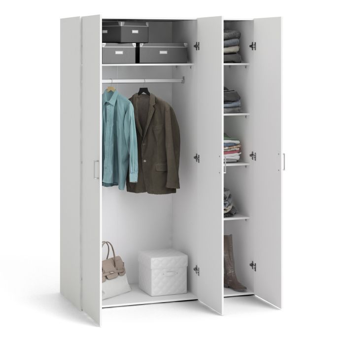 Space Wardrobe with 3 doors White