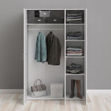 Space Wardrobe with 3 doors White