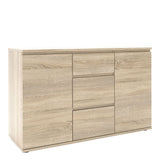 Nova Sideboard 3 Drawers 2 Doors in Light Brown