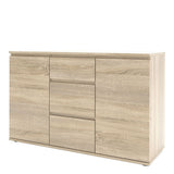 Nova Sideboard 3 Drawers 2 Doors in Light Brown