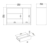 Next Sideboard with 1 Door and 3 Drawers