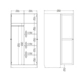 Brande Wardrobe 2 Frame Doors