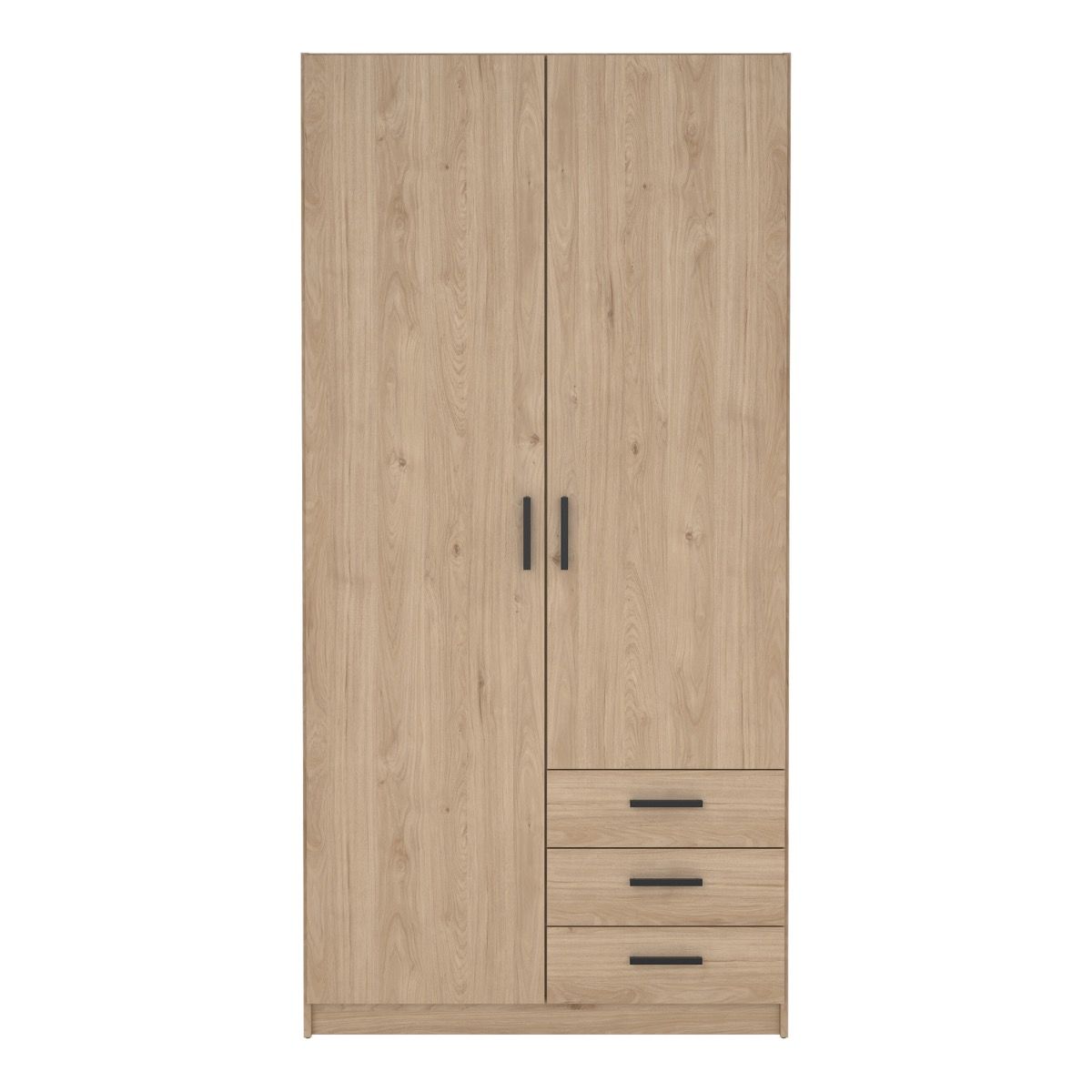 Sprint Wardrobe with 2 Doors + 3 Drawers