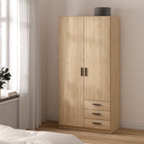 Sprint Wardrobe with 2 Doors + 3 Drawers