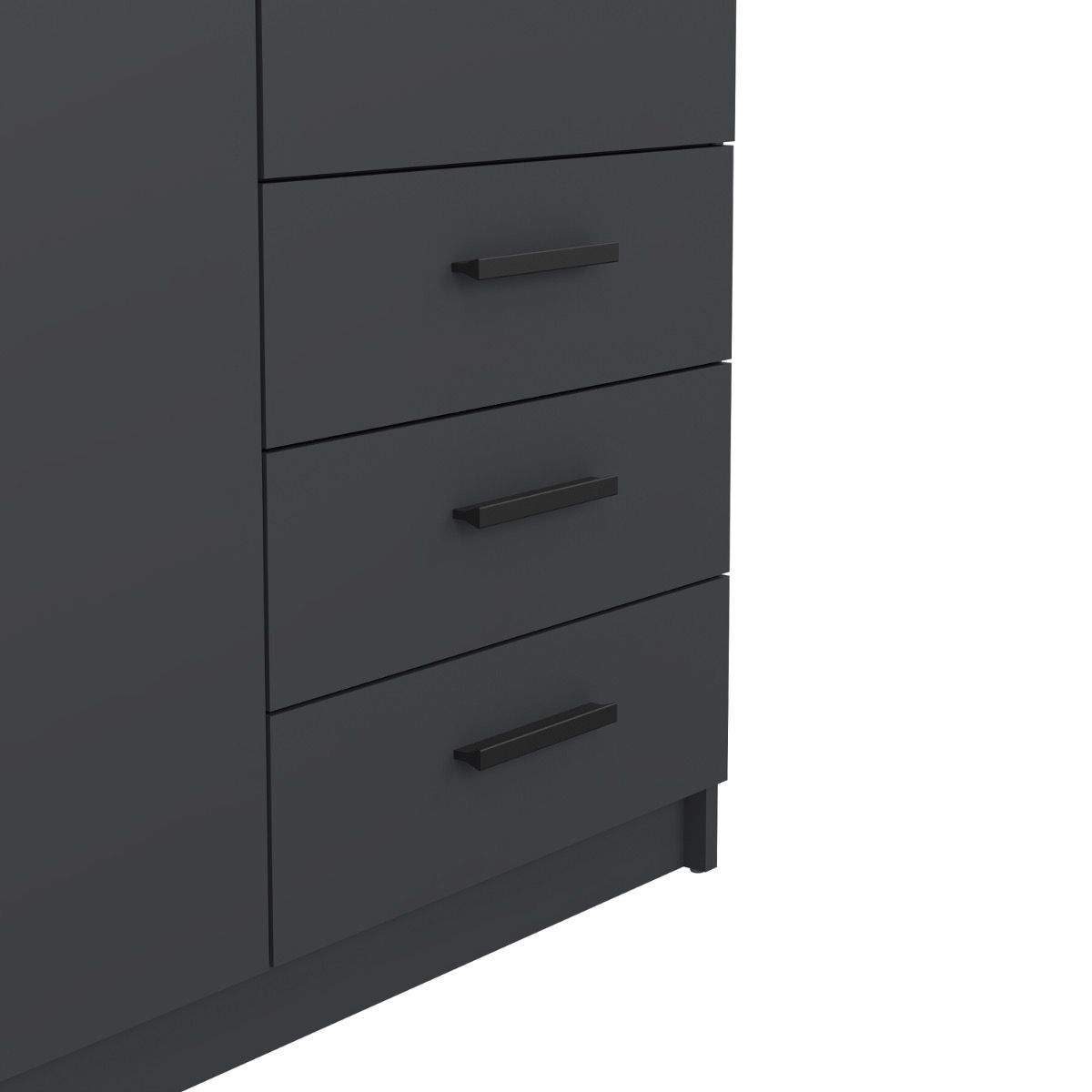 Sprint Wardrobe with 2 Doors + 3 Drawers