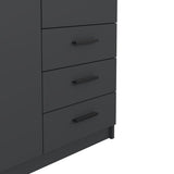 Sprint Wardrobe with 2 Doors + 3 Drawers